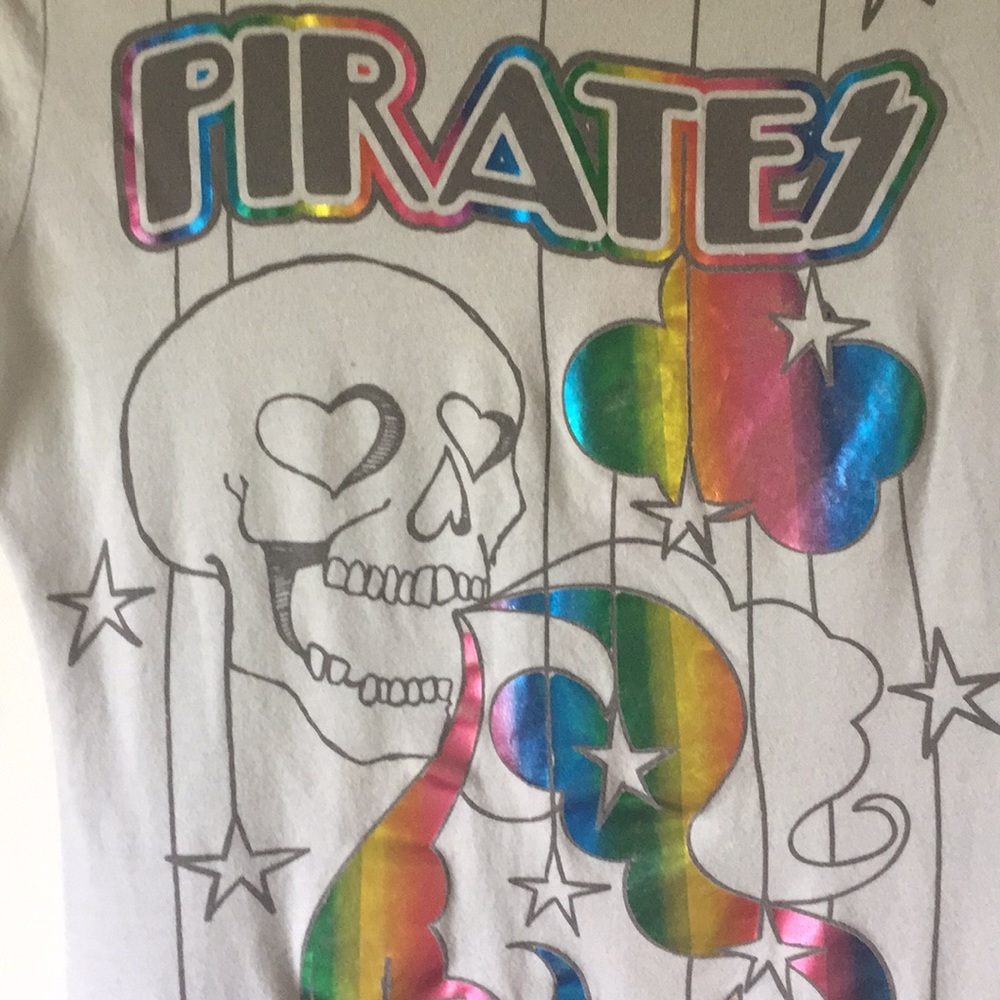 ✅Wasabi ginger pirate Graphic T-shirt  baby blue